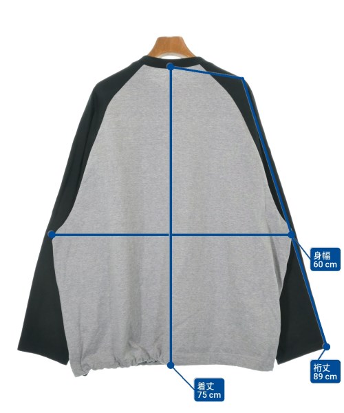 is-ness（イズネス）Tシャツ・カットソー グレー サイズ:M メンズ/2200637922074