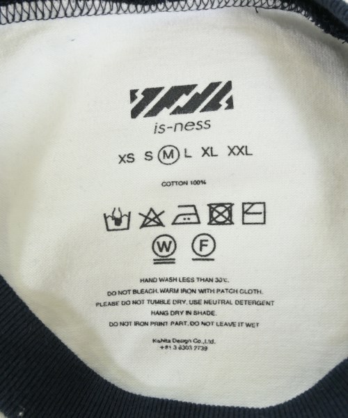 is-ness（イズネス）Tシャツ・カットソー 白 サイズ:M メンズ/2200637922081