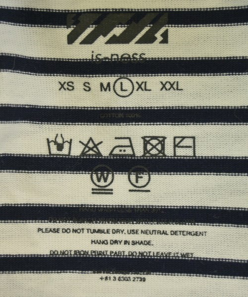 is-ness（イズネス）Tシャツ・カットソー 白 サイズ:L メンズ/2200621104066