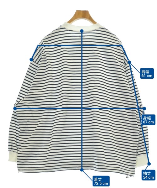 is-ness（イズネス）Tシャツ・カットソー 白 サイズ:L メンズ/2200621104066