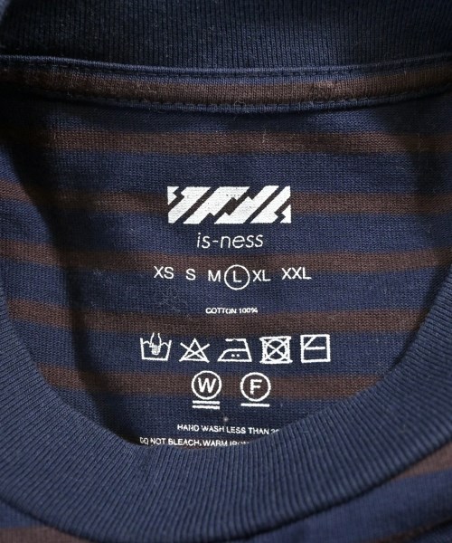is-ness（イズネス）Tシャツ・カットソー 茶 サイズ:L メンズ/2200674783171