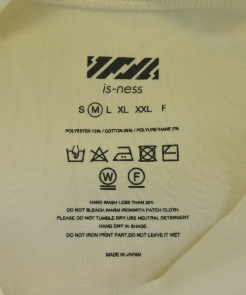 is-ness（イズネス）Tシャツ・カットソー 白 サイズ:M メンズ/2200656246120