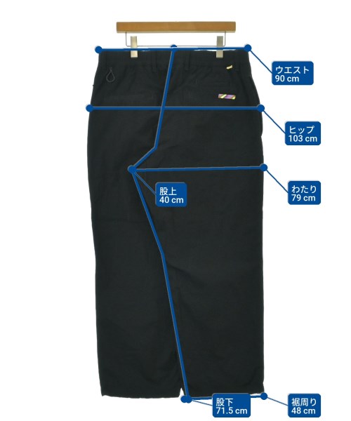 is-ness（イズネス）チノパン 黒 サイズ:L メンズ/2200658982125