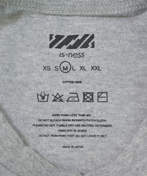 is-ness（イズネス）Tシャツ・カットソー グレー サイズ:M メンズ/2200712009119