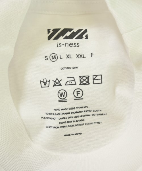 is-ness（イズネス）Tシャツ・カットソー 白 サイズ:M メンズ/2200726770197