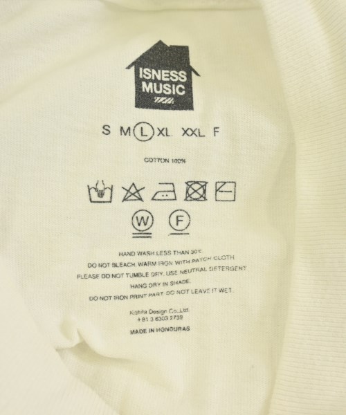 is-ness（イズネス）Tシャツ・カットソー 白 サイズ:L メンズ/2200734404152