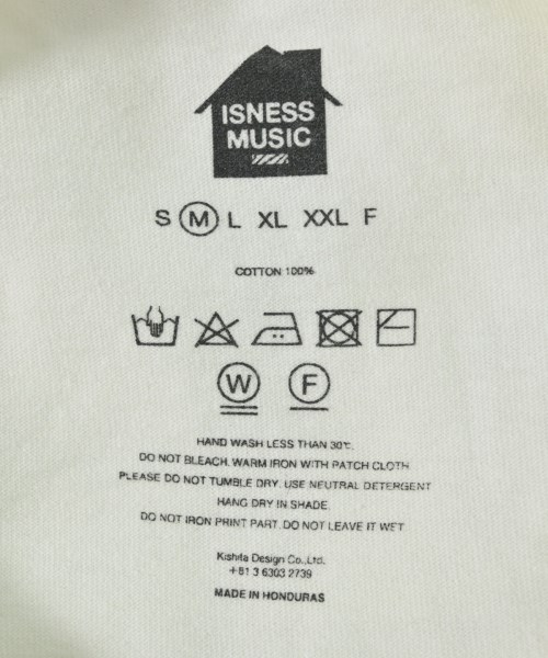 is-ness（イズネス）Tシャツ・カットソー 白 サイズ:M メンズ/2200736272056
