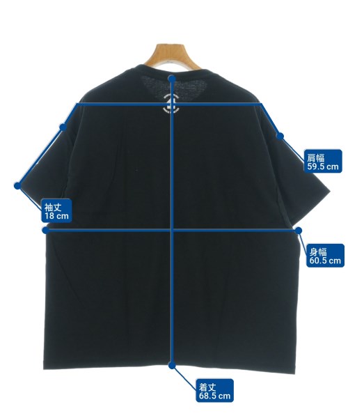 is-ness（イズネス）Tシャツ・カットソー 黒 サイズ:F メンズ/2200721149042