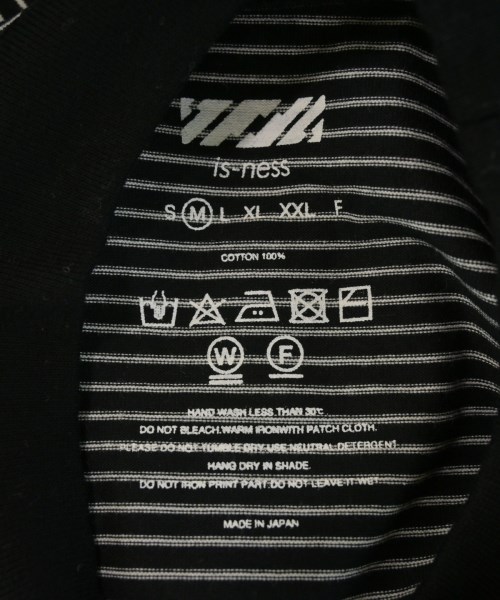 is-ness（イズネス）Tシャツ・カットソー 黒 サイズ:M メンズ/2200721974026