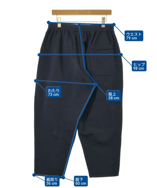 is-ness（イズネス）スウェットパンツ 紺 サイズ:46(M位) メンズ/2200726653162