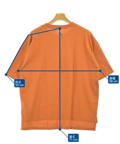 is-ness（イズネス）Tシャツ・カットソー オレンジ サイズ:L メンズ/2200721214627
