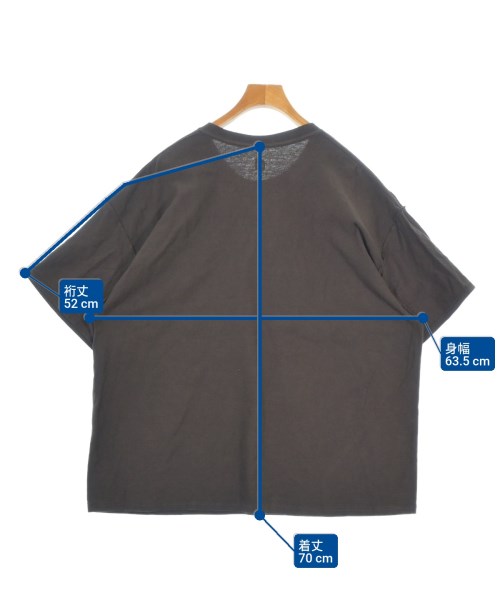 is-ness（イズネス）Tシャツ・カットソー 茶 サイズ:F メンズ/2200692104026