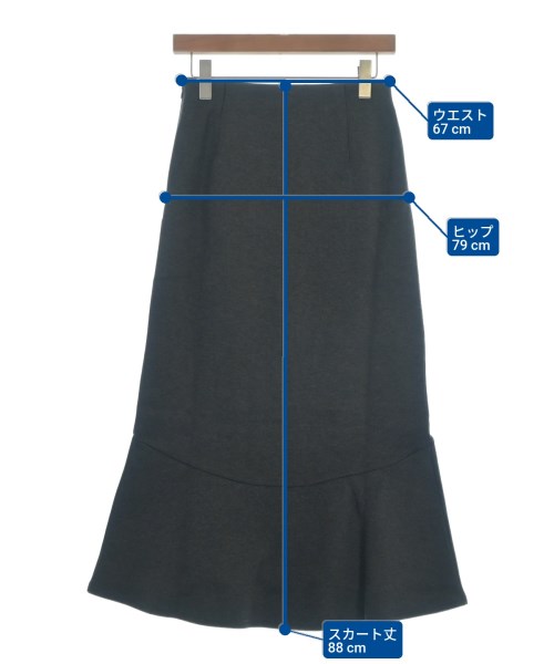 R JUBILEE（アールジュビリー）ロング・マキシ丈スカート グレー サイズ:F レディース/2200644600590