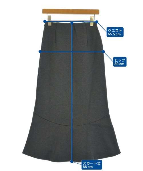 R JUBILEE（アールジュビリー）ロング・マキシ丈スカート グレー サイズ:F レディース/2200644756570