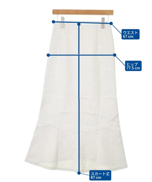 R JUBILEE（アールジュビリー）ロング・マキシ丈スカート グレー サイズ:F レディース/2200644757218