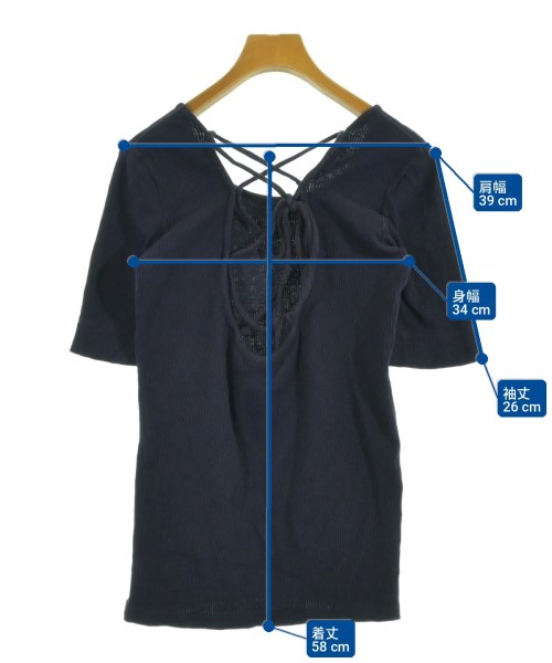 R JUBILEE（アールジュビリー）Tシャツ・カットソー 紺 サイズ:M レディース/2200726104060