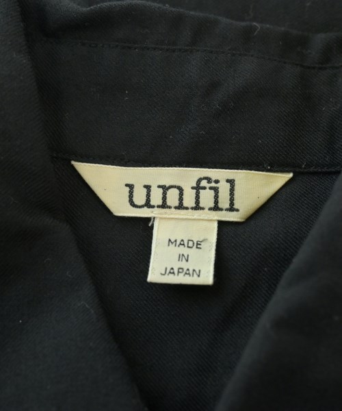unfil（アンフィル）カジュアルシャツ 黒 サイズ:1(S位) メンズ/2200642322081