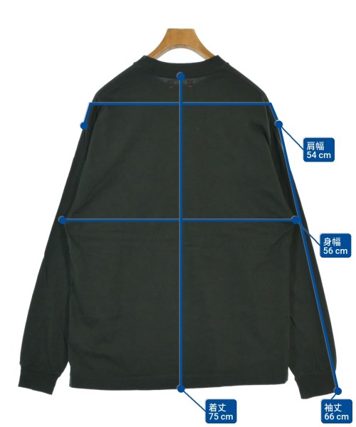 unfil（アンフィル）Tシャツ・カットソー カーキ サイズ:5(XXL位) メンズ/2200664041021