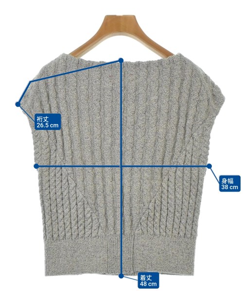 unfil（アンフィル）ベスト グレー サイズ:1(S位) レディース/2200647350355