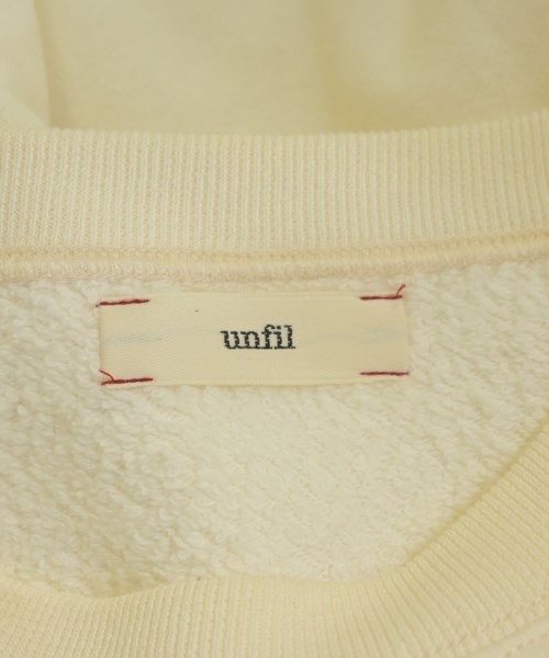 unfil（アンフィル）スウェット 白 サイズ:0(XS位) レディース/2200708420072