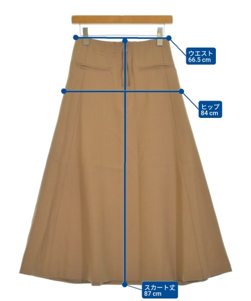 unfil（アンフィル）ロング・マキシ丈スカート 茶 サイズ:0(XS位) レディース/2200645671094