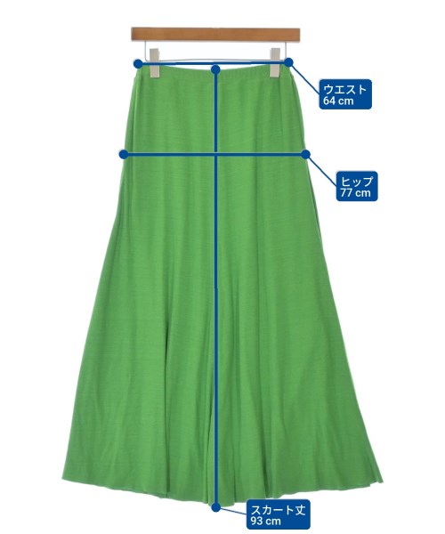 unfil（アンフィル）ロング・マキシ丈スカート 緑 サイズ:1(S位) レディース/2200642172044