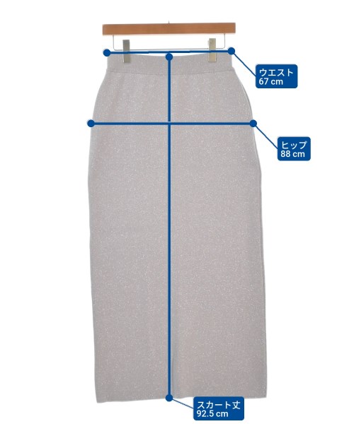UNFILO（アンフィーロ）ロング・マキシ丈スカート グレー サイズ:-(M位) レディース/2200662773023