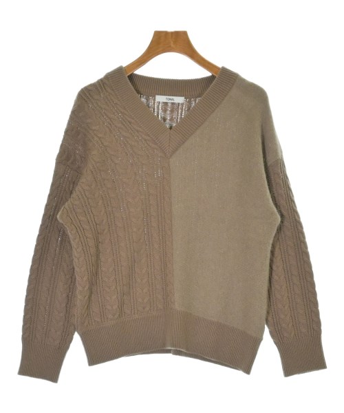 TONAL(トーナル)ニット・セーター 茶 サイズ:38(M位)/2200668957113