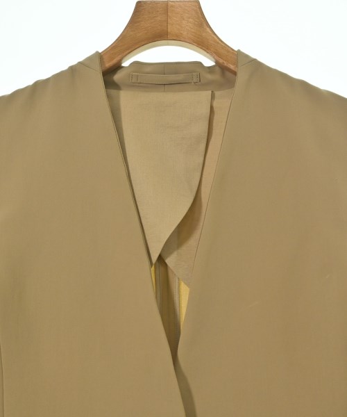 TONAL（トーナル）ノーカラージャケット ベージュ サイズ:38(M位) レディース/2200654021019