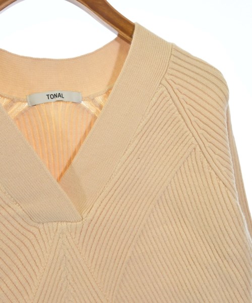TONAL（トーナル）ニット・セーター ベージュ サイズ:38(M位) レディース/2200640831042
