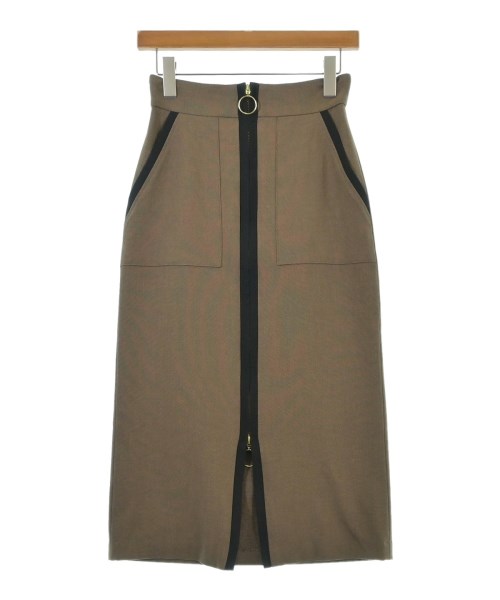 TONAL(トーナル)ロング・マキシ丈スカート 茶 サイズ:36(S位)/2200645089073