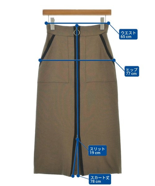 TONAL（トーナル）ロング・マキシ丈スカート 茶 サイズ:36(S位) レディース/2200645089073