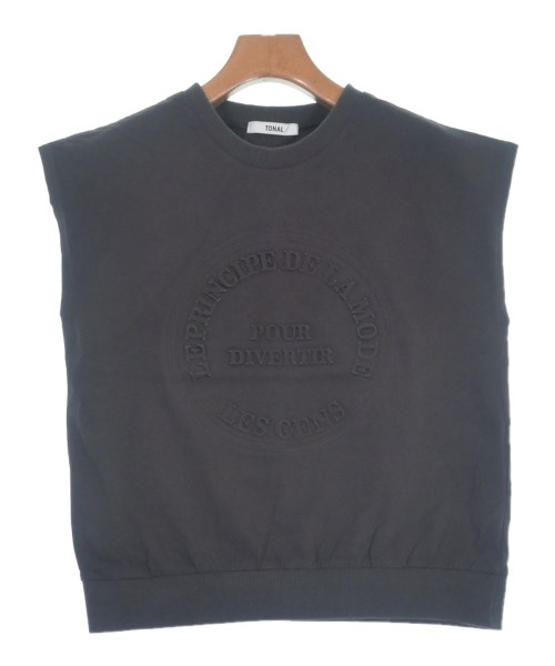 TONAL(トーナル)ノースリーブ 茶 サイズ:38(M位)/2200623099070