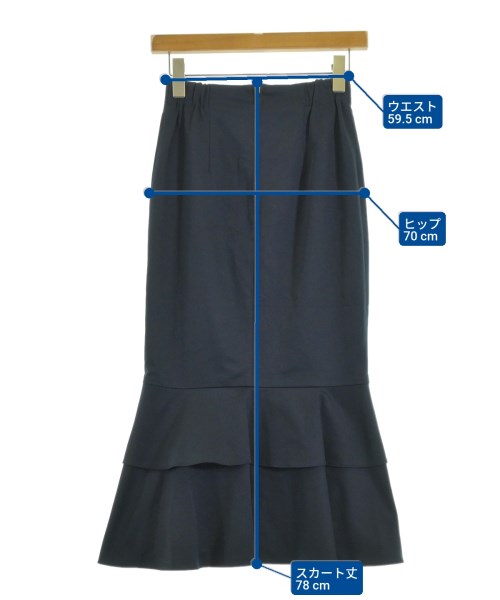 TONAL（トーナル）ロング・マキシ丈スカート 紺 サイズ:36(S位) レディース/2200645186048