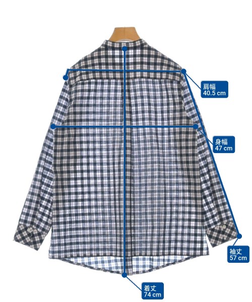 GEORGES RECH（ジョルジュレッシュ）カジュアルシャツ 紺 サイズ:38(M位) レディース/2200621263053