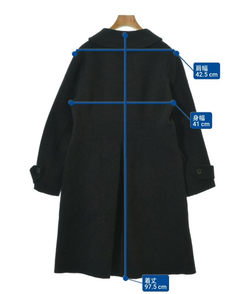 GEORGES RECH（ジョルジュレッシュ）ピーコート 黒 サイズ:42(L位) レディース/2200666179012