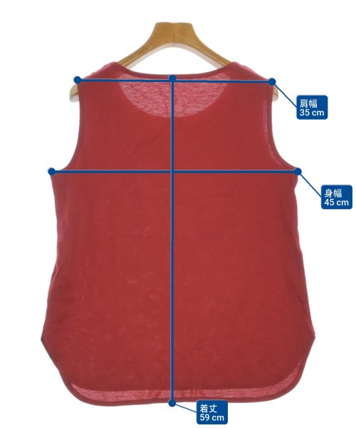 GEORGES RECH（ジョルジュレッシュ）ノースリーブ 赤 サイズ:38(M位) レディース/2200666179241