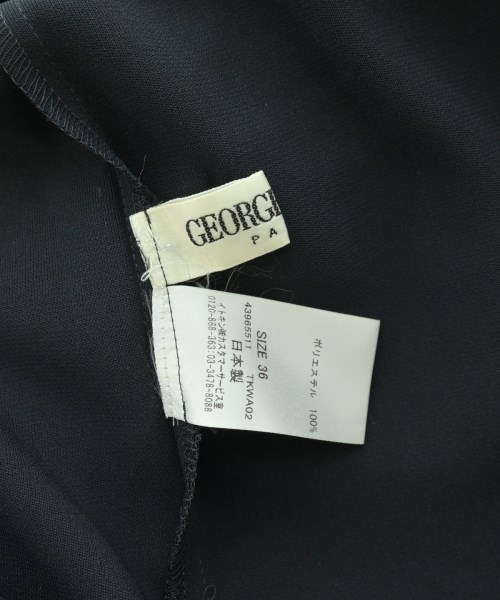 GEORGES RECH（ジョルジュレッシュ）ブラウス 紺 サイズ:36(S位) レディース/2200667029378