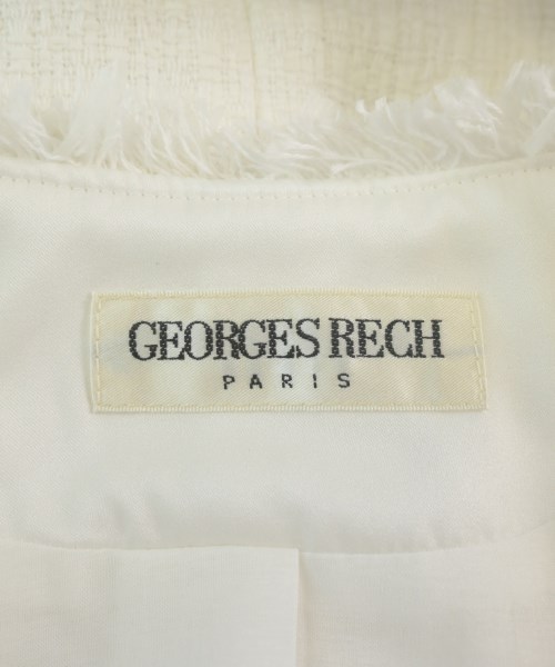 GEORGES RECH（ジョルジュレッシュ）ノーカラージャケット 白 サイズ:40(M位) レディース/2200732730079
