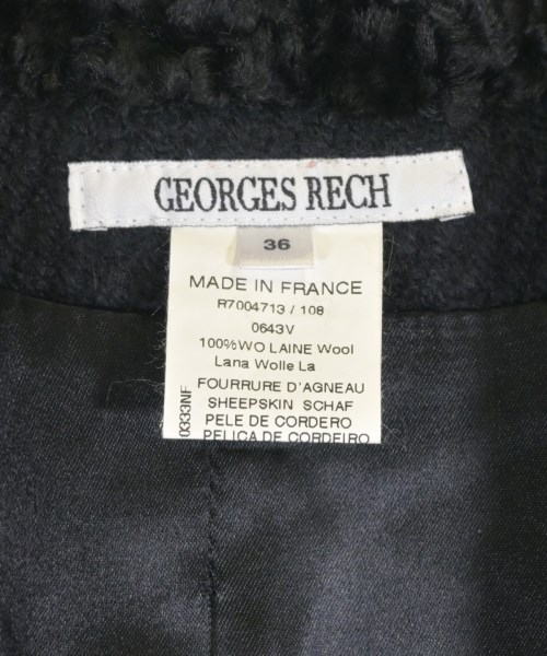 GEORGES RECH（ジョルジュレッシュ）チェスターコート 黒 サイズ:36(S位) レディース/2200721666051