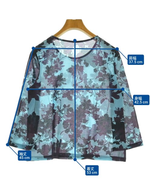GEORGES RECH（ジョルジュレッシュ）Tシャツ・カットソー 青 サイズ:36(S位) レディース/2200684874371