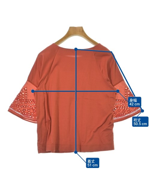 GEORGES RECH（ジョルジュレッシュ）Tシャツ・カットソー 茶 サイズ:36(S位) レディース/2200684874524