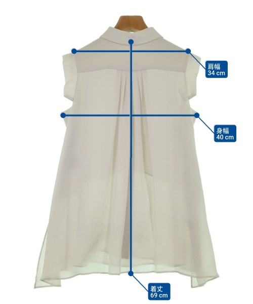 BLANC LE BILLET（ブランルビエ）カジュアルシャツ グレー サイズ:38(M位) レディース/2200628848116