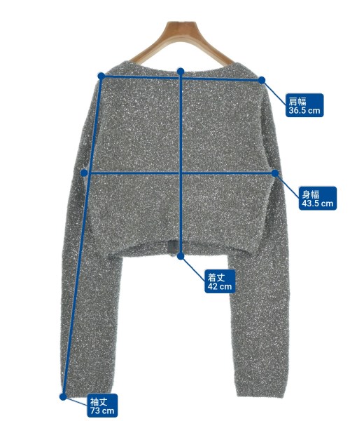 Rosarymoon（ロザリームーン）カーディガン シルバー サイズ:-(L位) レディース/2200638727043