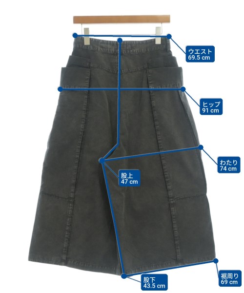 UNIVERSAL OVERALL（ユニバーサルオーバーオール）ショートパンツ グレー サイズ:F レディース/2200711888104