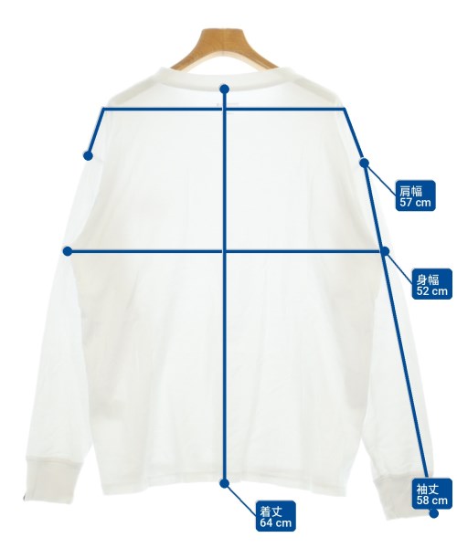 UNIVERSAL OVERALL（ユニバーサルオーバーオール）Tシャツ・カットソー 白 サイズ:L メンズ/2200702140037