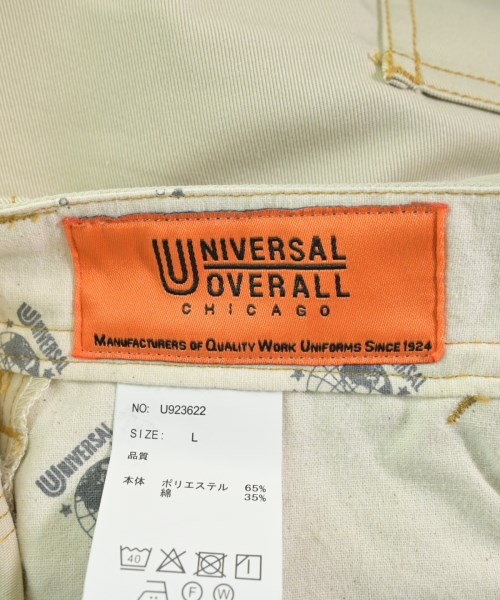 UNIVERSAL OVERALL（ユニバーサルオーバーオール）ショートパンツ 白 サイズ:L メンズ/2200664599034