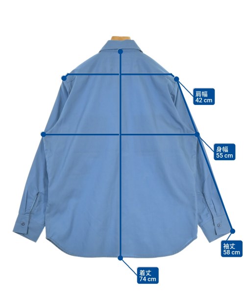 UNIVERSAL OVERALL（ユニバーサルオーバーオール）カジュアルシャツ 青 サイズ:S メンズ/2200670946037