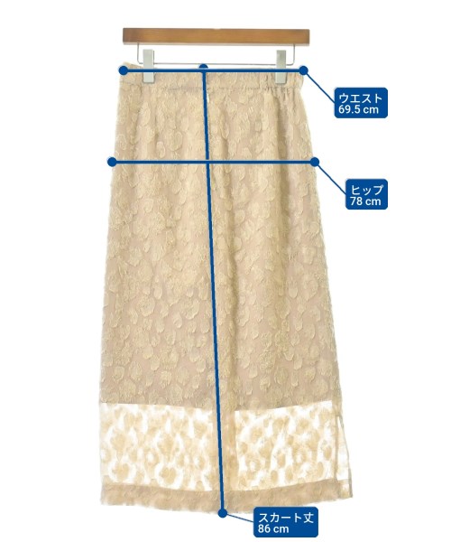 OUTER SUNSET（アウターサンセット）ロング・マキシ丈スカート ベージュ サイズ:M レディース/2200614999198