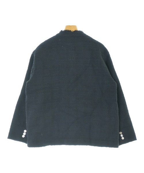 OUTER SUNSET（アウターサンセット）ノーカラージャケット 紺 サイズ:38(M位) レディース/2200642001092